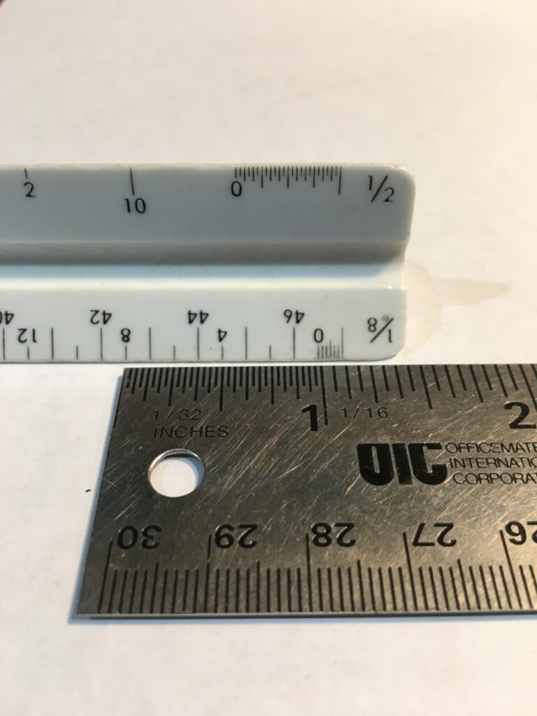 scale with ruler