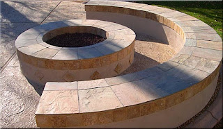 built in fire pit