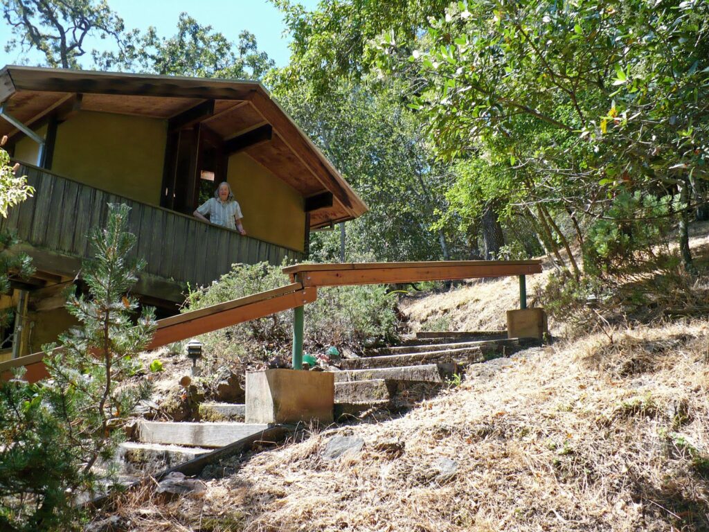 easy handrail for an old concrete stair