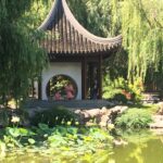 pond viewing temple