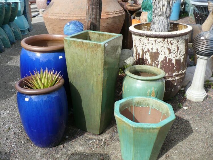 mixed large pots