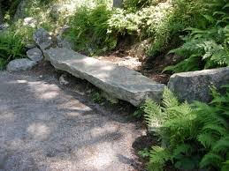 stone slab bench