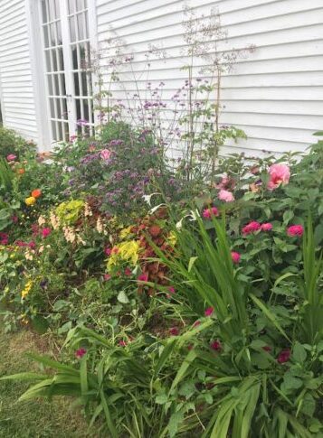 Fall border on side of home