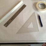 layout paper and rulers. Landscape Construction