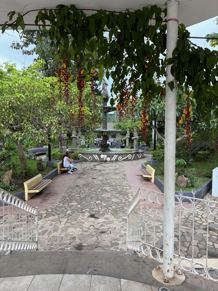 Central Plaza Park in Concepcion de Ataco in El Salvadore
