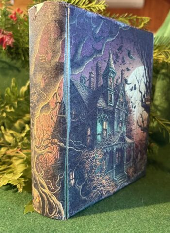 Box that looks like a Book with Haunted House