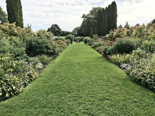 Long perennial border at Shelburne