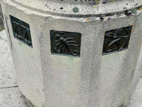 Sundial with Astrological Tiles