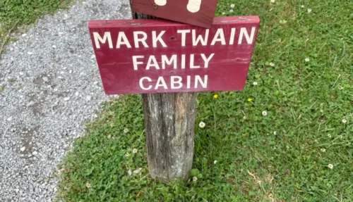 sign at the Apalachia Museum. travel time