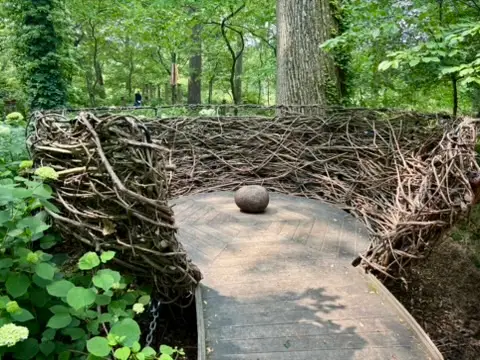 Huge Birds Nest with Eggs at Winterthur