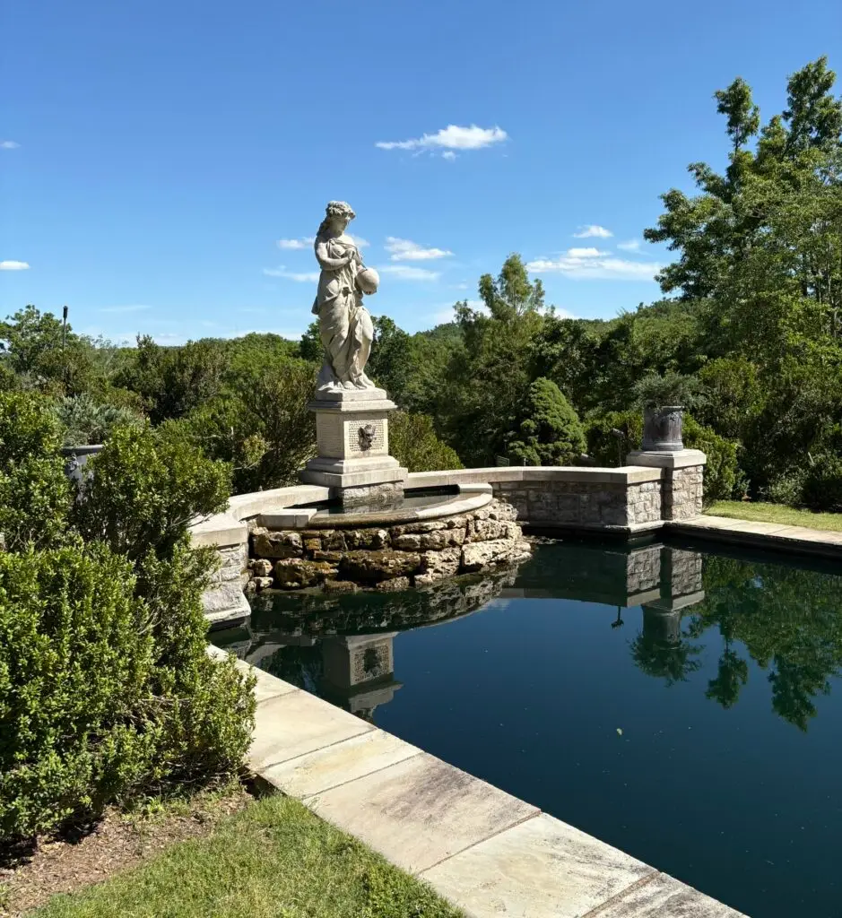 Reflecting Pool with Statues at Cheekwood