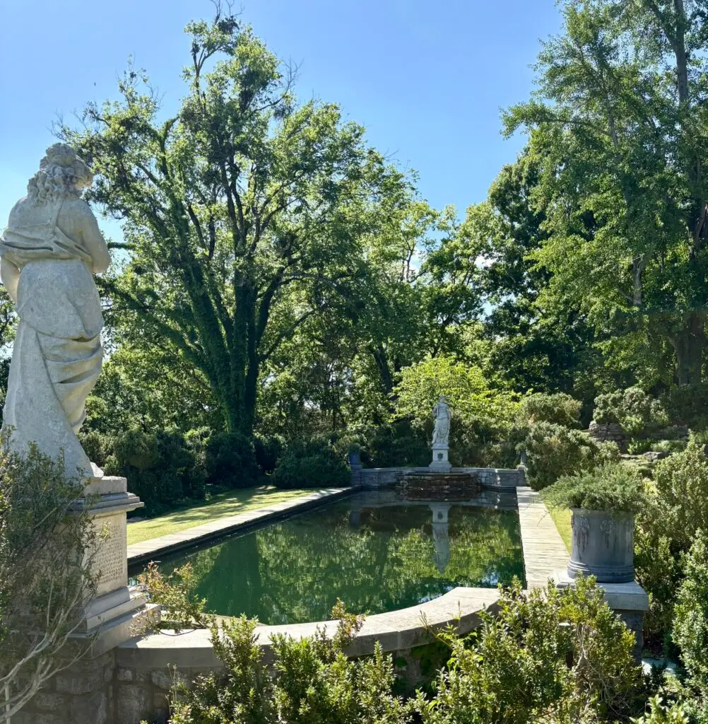 Reflecting Pool with Statues at Cheekwood