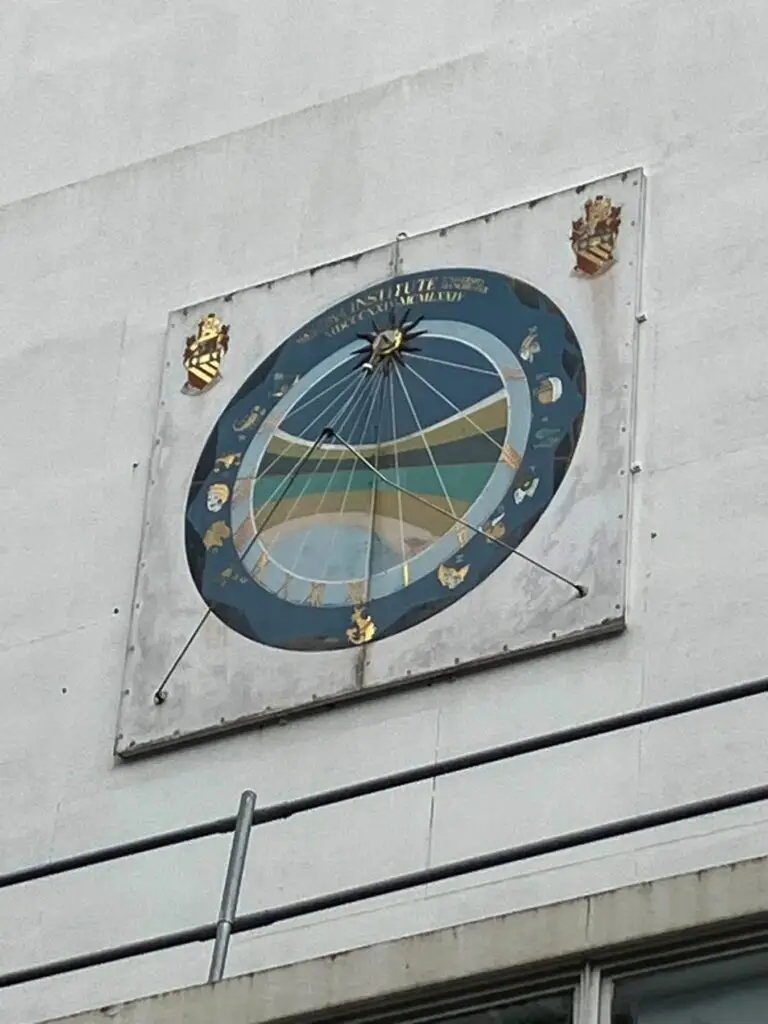 Vertical Sundial on a wall
