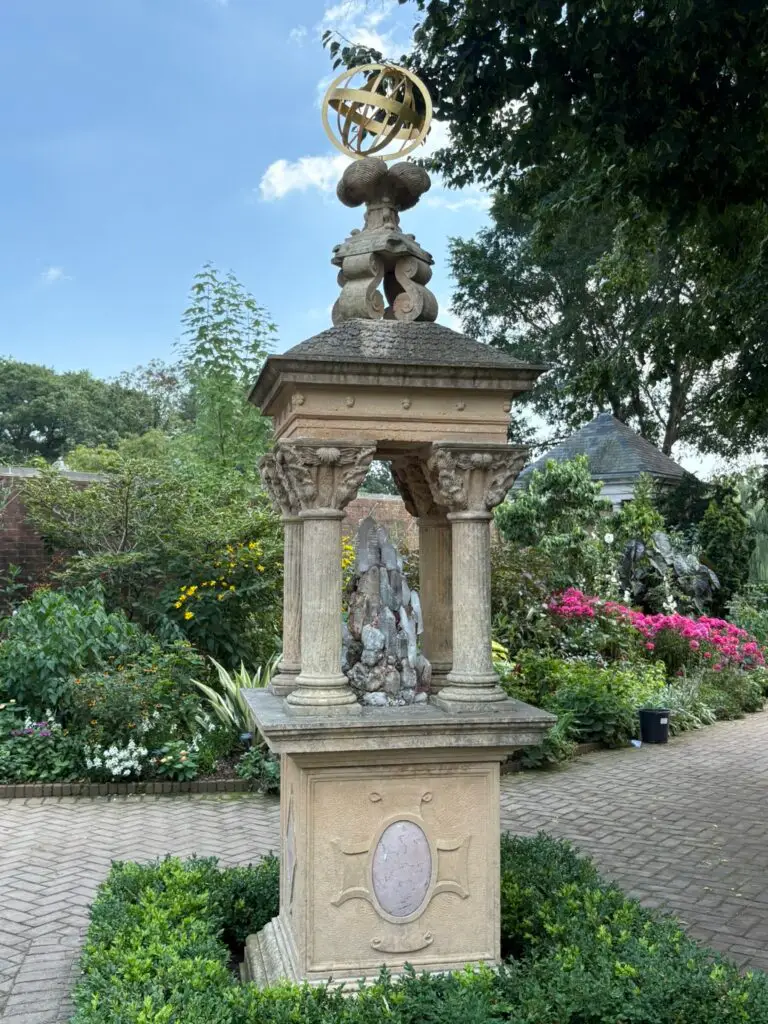 Decorative Armillary Sphere at the Chicago Botanical Garden
